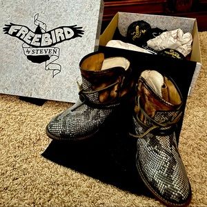 Freebird by Steven | Casey Leather Ankle Booties